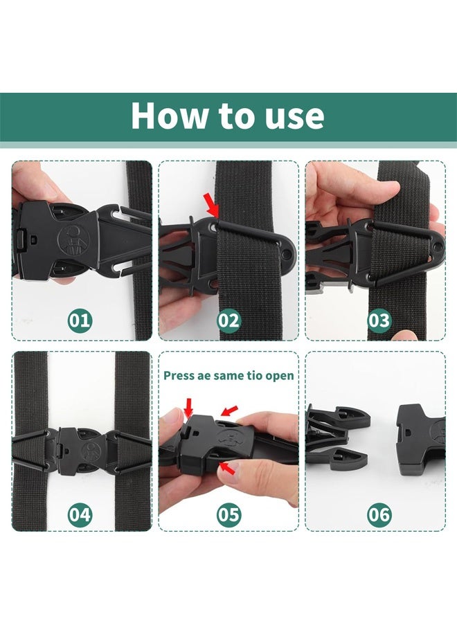 حزام أمان مانع للهروب من مقعد السيارة، مشبك أمان لحزام مقعد الطفل، مشبك حزام أمان عالمي للأطفال يمنع الأطفال من إخراج أذرعهم من مقعد السيارة الآمن للأطفال - Image 3